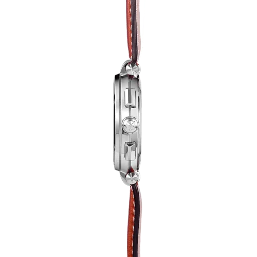 Photo montrant l'intégralité de la montre Montre Herbelin Newport – Chronographe – Bleu & Cuir Brun