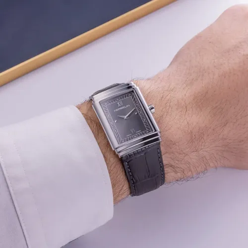 Photo montrant l'intégralité de la montre Montre Herbelin Art Déco – 1925’s – Anthracite