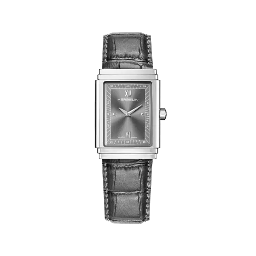 Photo montrant l'intégralité de la montre Montre Herbelin Art Déco – 1925’s – Anthracite