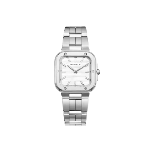 Photo montrant l'intégralité de la montre Montre Herbelin Cap Camarat – Square Dame – Blanc