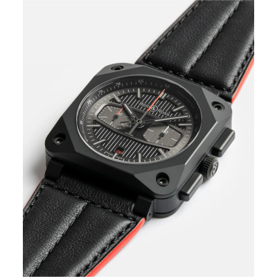 Image capturant l’ensemble de la montre BR-03 Chrono Blacktrack