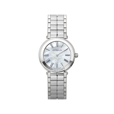Photo montrant l'intégralité de la montre Montre Herbelin Newport – Slim Quartz – Acier & Nacre