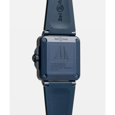 Vue de dos de la montre Bell & Ross BR-03 Diver Tara
