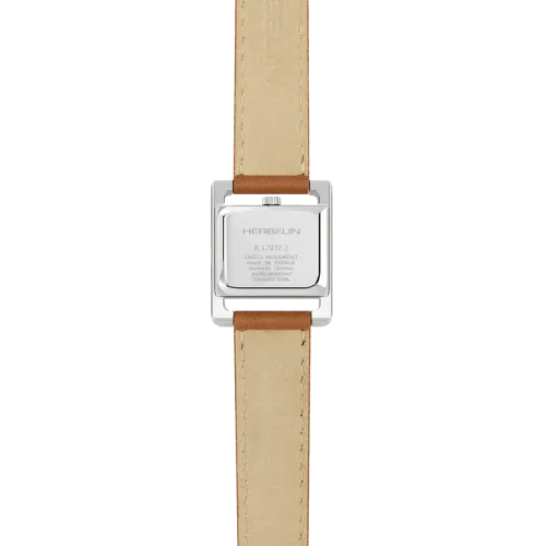 Photo montrant l'intégralité de la montre Herbelin Ve Avenue – Bracelet Double – Acier & Cuir Brun