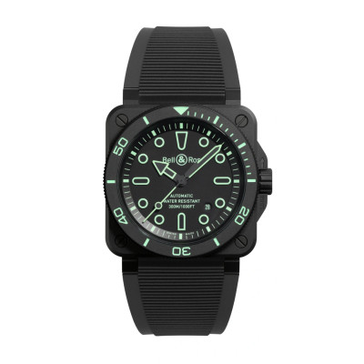 Photo montrant l'intégralité de la montre BR-03 Diver Lum Outline