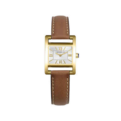 Photo montrant l'intégralité de la montre Montre Herbelin Ve Avenue – Quartz – PVD Or Jaune, Cuir & Index