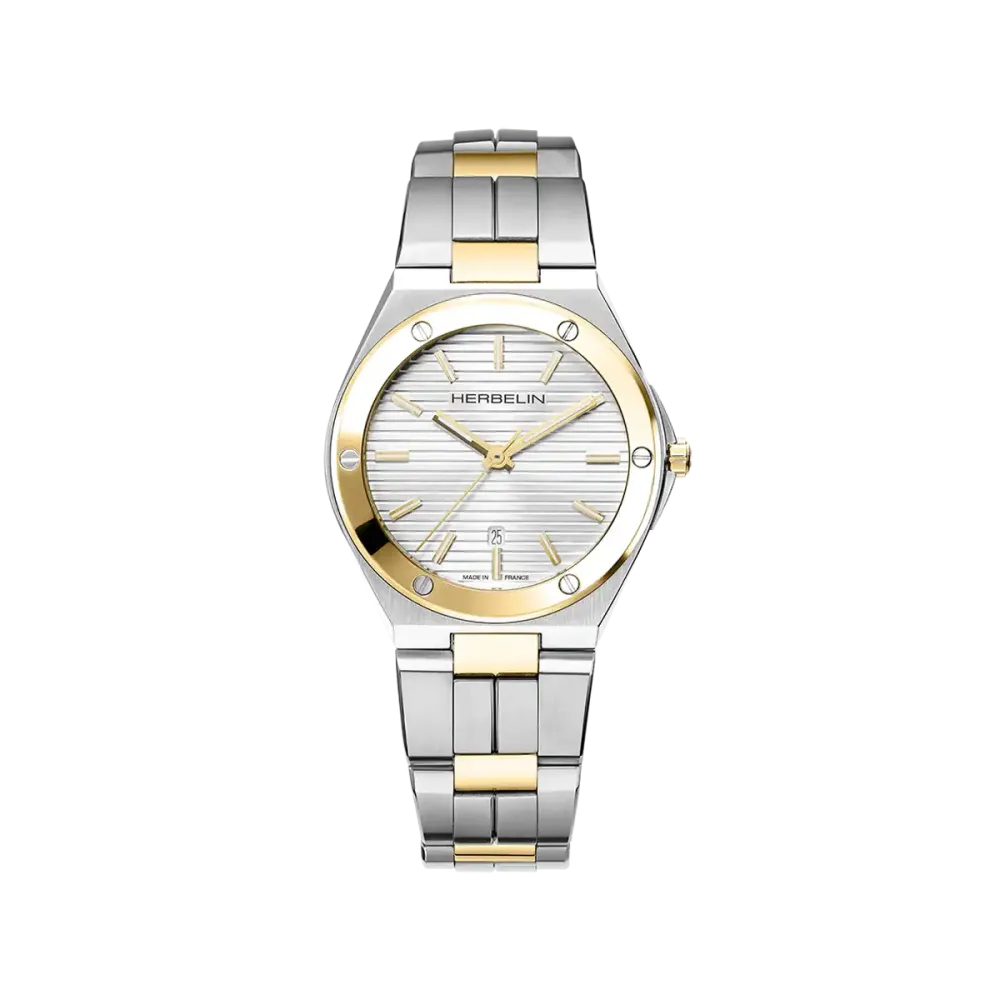 Photo montrant l'intégralité de la montre Montre Herbelin Cap Camarat – Quartz – Bicolore