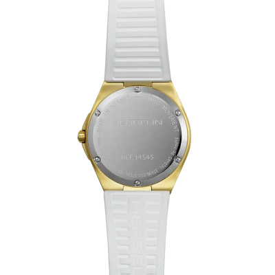 Vue de dos de la Montre Herbelin Cap Camarat – Quartz – PVD Or Jaune & Blanc