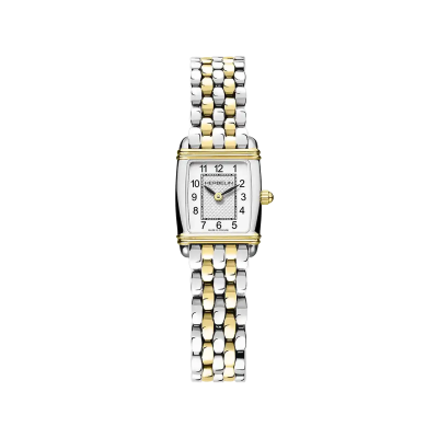 Photo montrant l'intégralité de la montre Montre Herbelin Art Déco – Tonneau Quartz – Bicolore