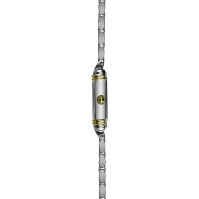 Vue profil de la montre Montre Herbelin Art Déco – Tonneau Quartz – Bicolore