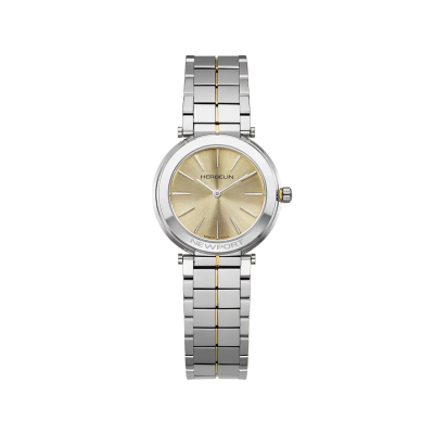 Photo montrant l'intégralité de la montre Montre Herbelin Newport Slim – Quartz – Champagne & Acier