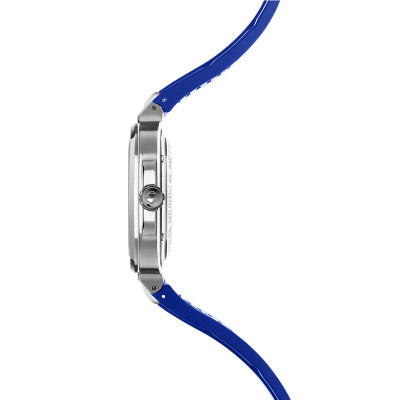 Vue profil de la montre Montre Herbelin Cap Camarat Square – Quartz – Bleu & FKM Bleu