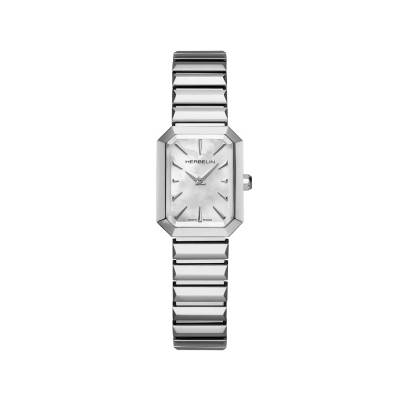 Photo montrant l'intégralité de la montre Montre Herbelin Octogône – Quartz – Nacre Blanche & Acier