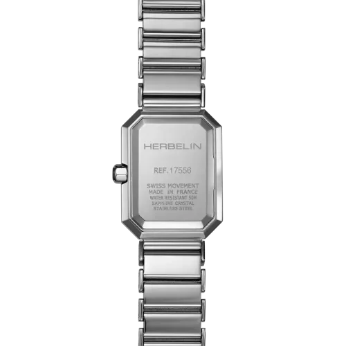 Photo montrant l'intégralité de la montre Montre Herbelin Octogône – Quartz – Nacre Blanche & Acier