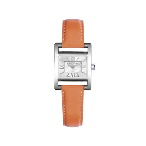 Photo montrant l'intégralité de la montre Montre Herbelin Vème Avenue – Cuir Orange & Index