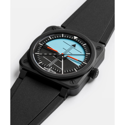 Vue inclinée de la montre Montre Bell & Ross BR-03 Horizon