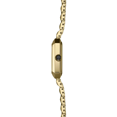 Vue profil de la montre Montre Herbelin Octogône – Quartz – Nacre Noire & PVD Or Jaune