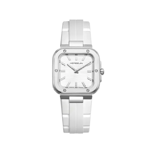 MONTRE HERBELIN CAP CAMARAT – SQUARE DAME – BLANC