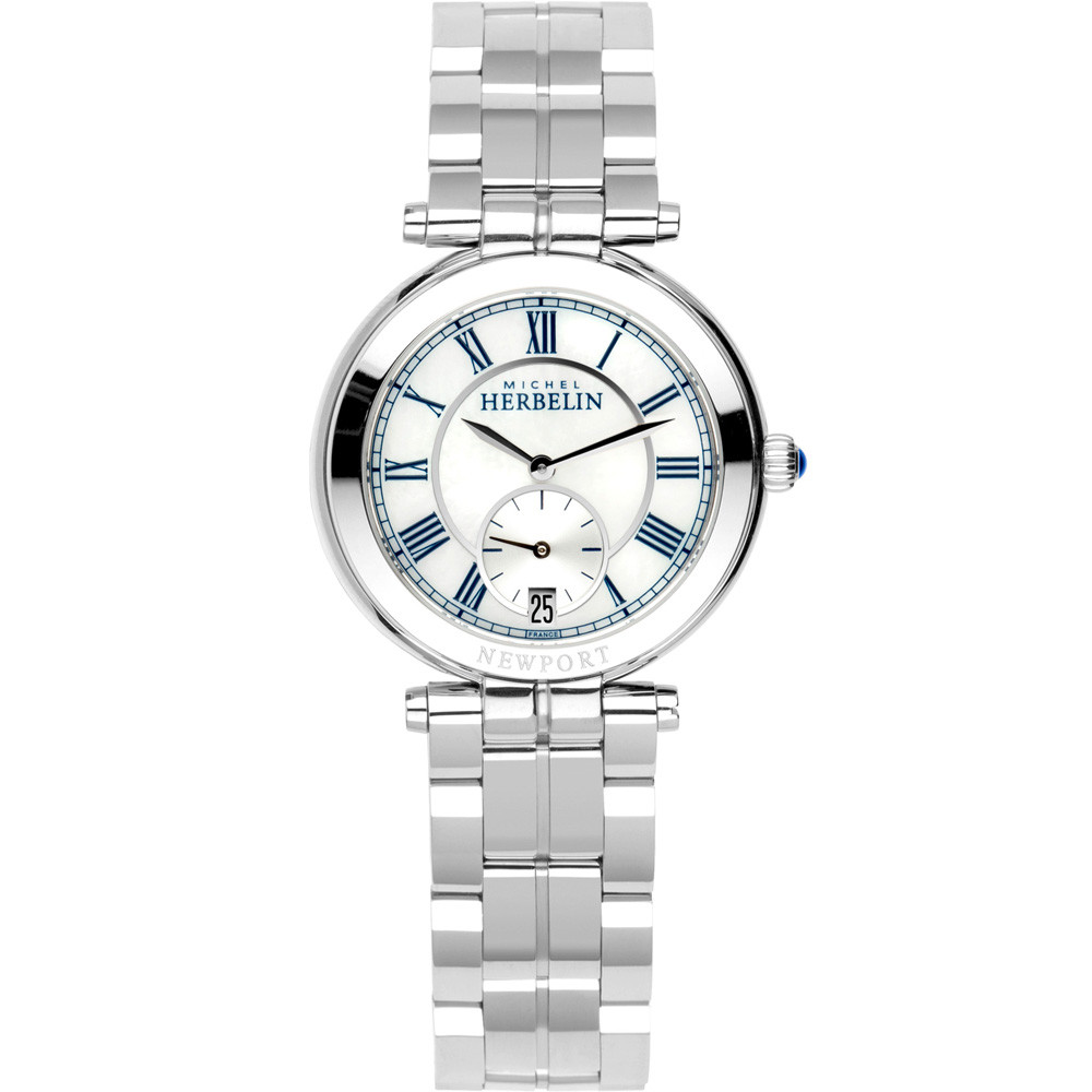 MONTRE HERBELIN NEWPORT CLASSICS - QUARTZ - ACIER/NACRE