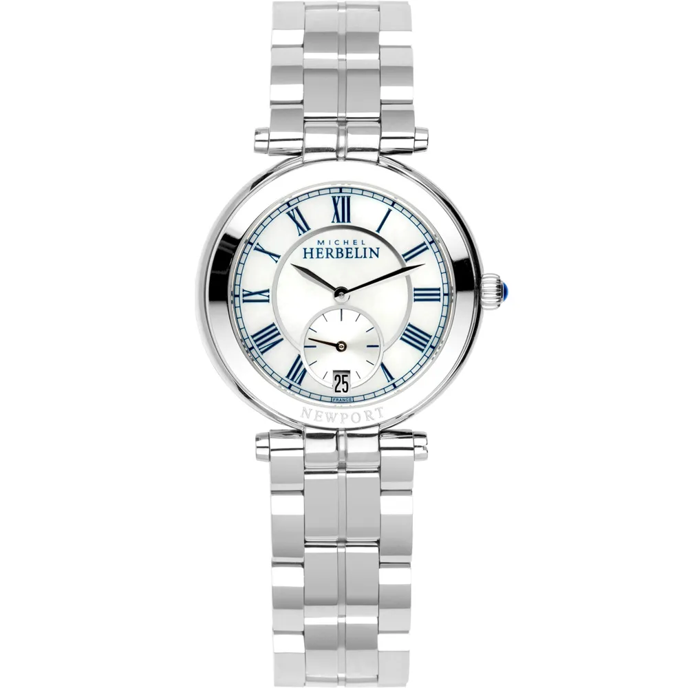 MONTRE HERBELIN NEWPORT CLASSICS - QUARTZ - ACIER/NACRE
