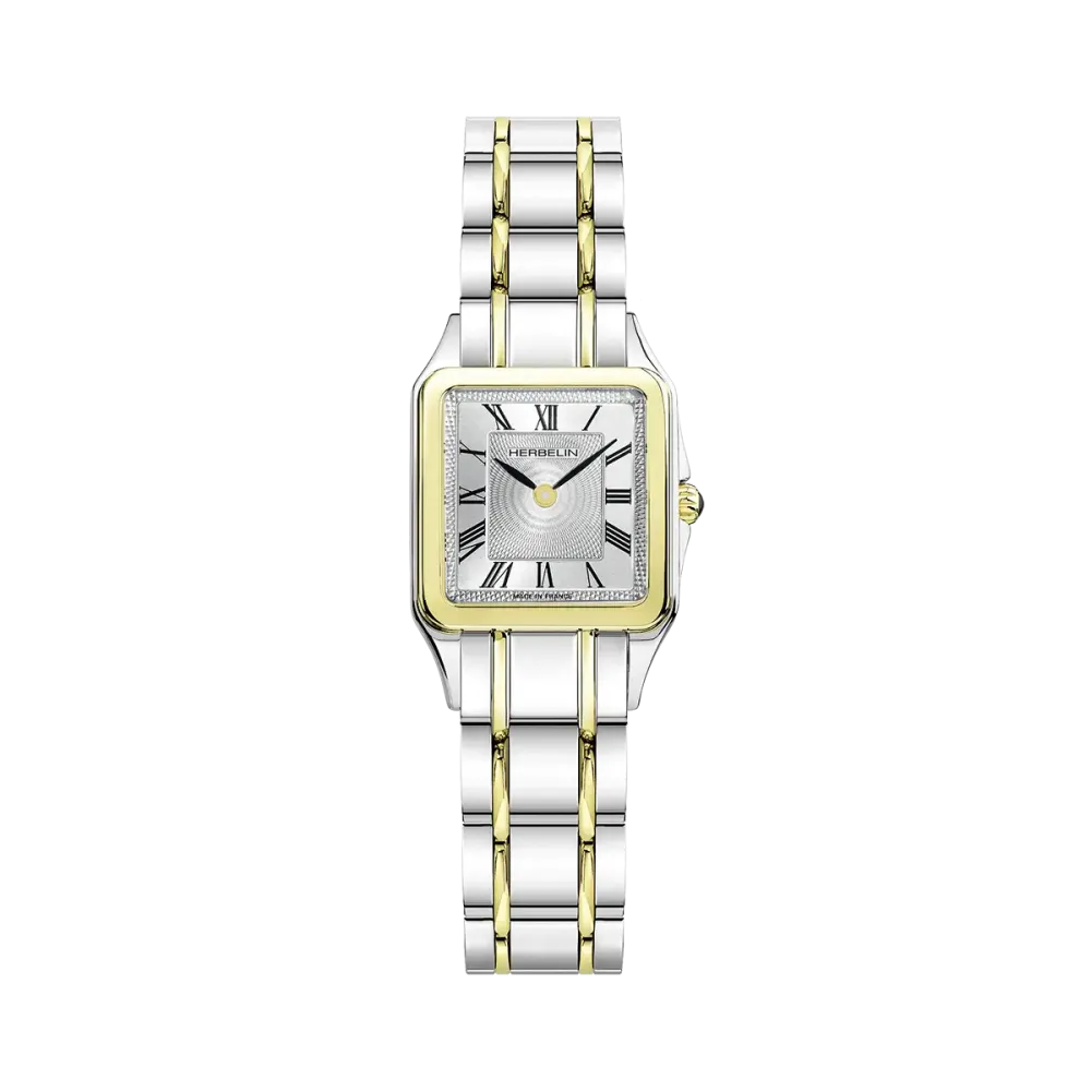 Vue intégrale de la Montre Herbelin Luna – Quartz – Two-Tone Steel