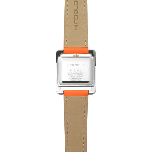 Vue intégrale de la Montre Herbelin Ve Avenue – Quartz – Acier & Orange