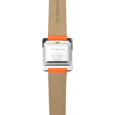 Vue de la Montre Herbelin Ve Avenue – Quartz – Acier & Orange