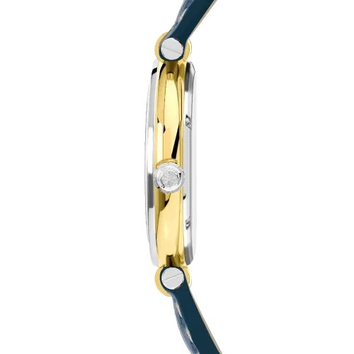 Vue intégrale de la Montre Herbelin Newport – Héritage Originals – Cuir Bleu