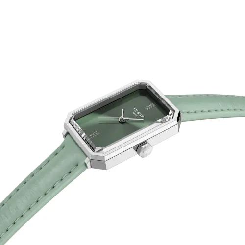 Photo montrant l'intégralité de la Montre Tissot SRV Cuir Vert Cadran Vert