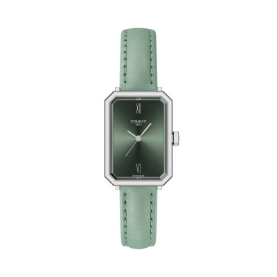 Photo montrant l'intégralité de la Montre Tissot SRV Cuir Vert Cadran Vert