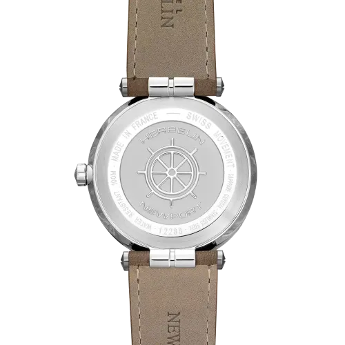 Vue intégrale de la Montre Herbelin Newport – Quartz – Brun & Cuir Bru