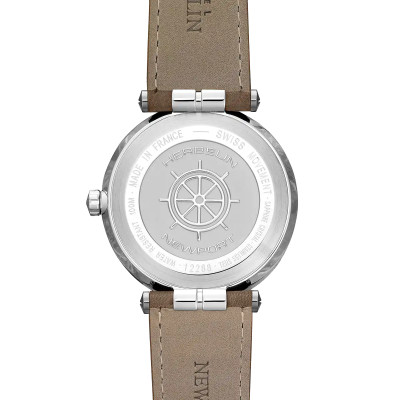 Vue dos de la Montre Herbelin Newport – Quartz – Brun & Cuir Brun