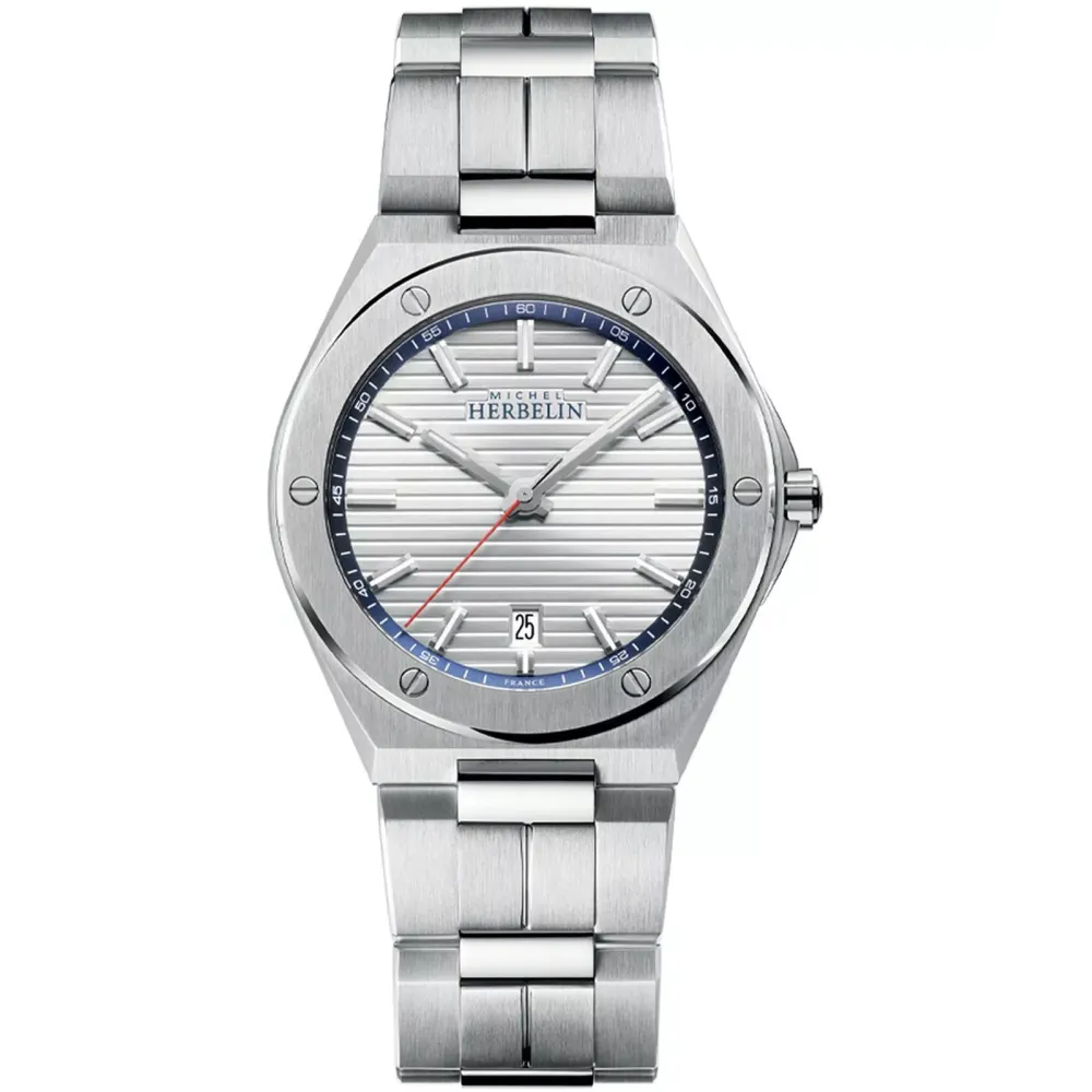 Photo montrant l'intégralité de la montre Montre Herbelin Cap Camarat - Quartz - Bleu marine & argent