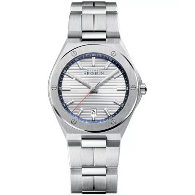 Photo montrant l'intégralité de la montre Montre Herbelin Cap Camarat - Quartz - Bleu marine & argent