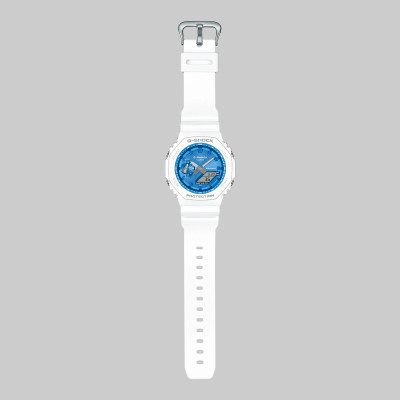 Image capturant l’ensemble de la montre Casio G-Shock GA-2100WS-7AER