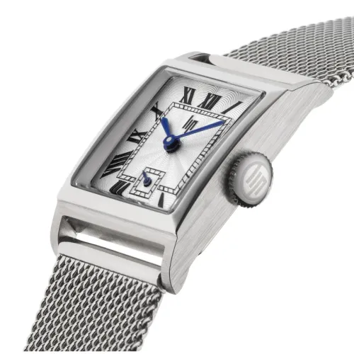 MONTRE LIP CHURCHILL C18 CADRAN ARGENTÉ BRACELET ARGENT