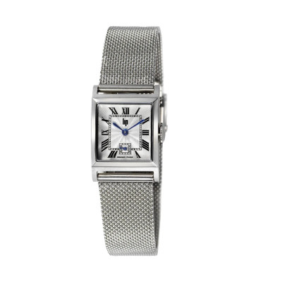 MONTRE LIP CHURCHILL C18 CADRAN ARGENTÉ BRACELET ARGENT