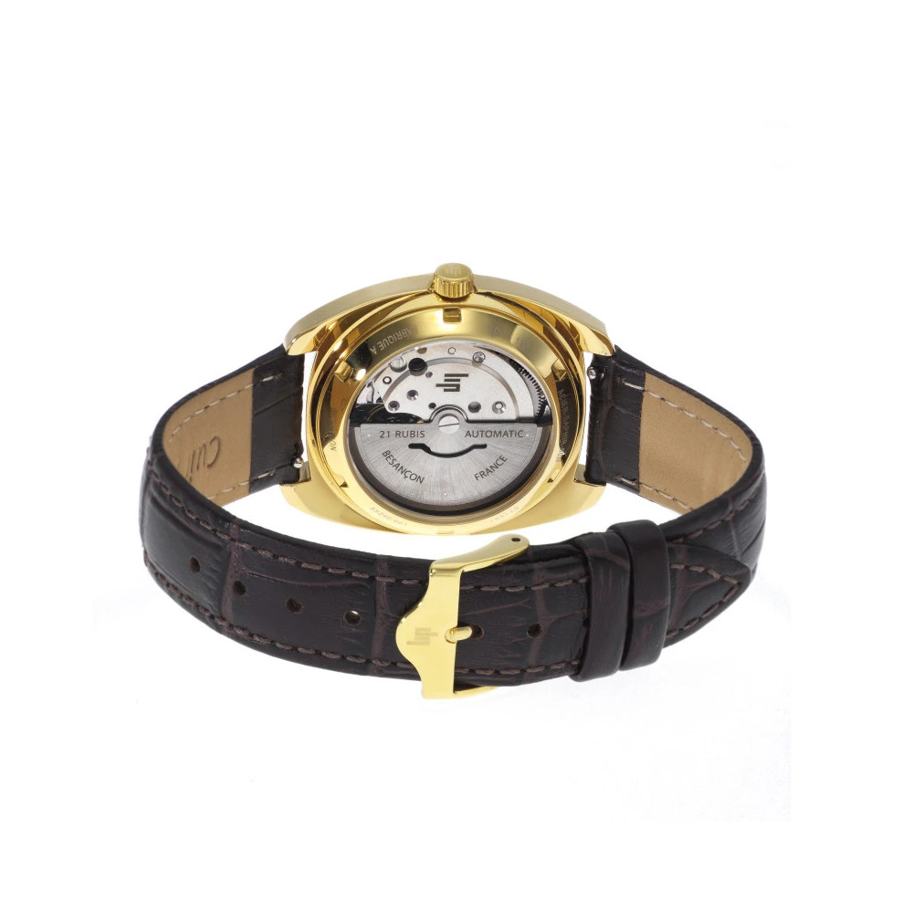 Montre Mécanique LIP R 23G - Boîtier Doré, Cadran Blanc, Verre Tournant, état Fonctionnel