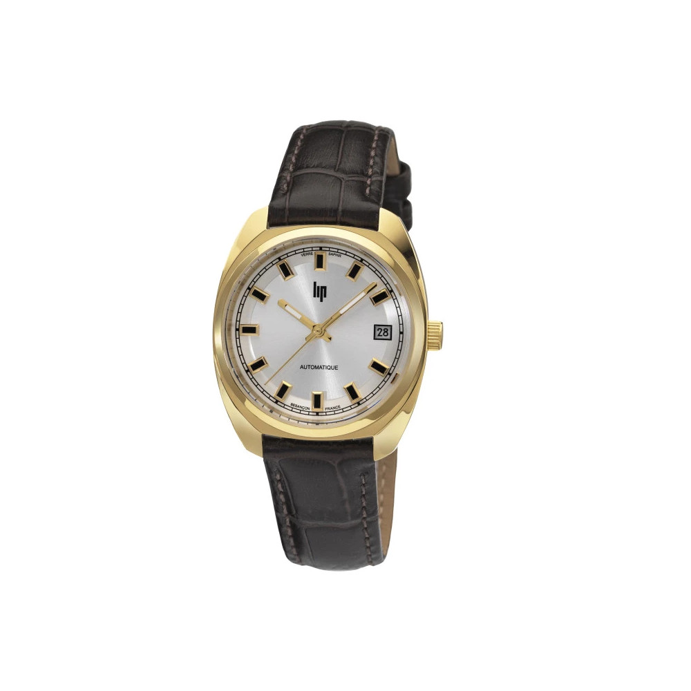 Photo montrant l'intégralité de la Montre Automatique Lip Général De Gaulle Boîtier Doré