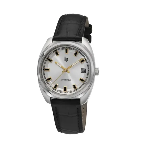 Photo montrant l'intégralité de la Montre Automatique Lip Général De Gaulle Boîtier Argent