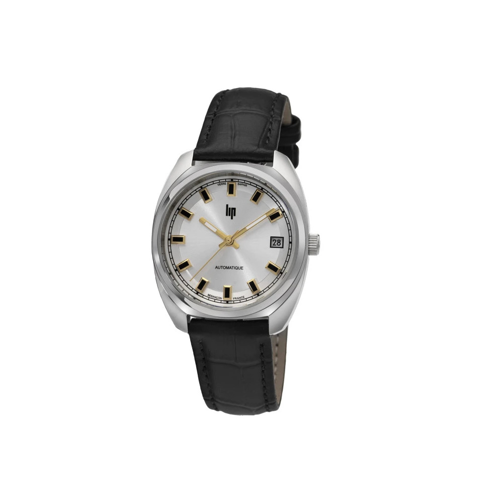 Photo montrant l'intégralité de la Montre Automatique Lip Général De Gaulle Boîtier Argent