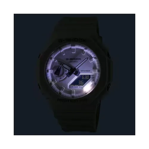 Photo montrant l'intégralité de la montre montre casio g-shock ga-2100-7a7er