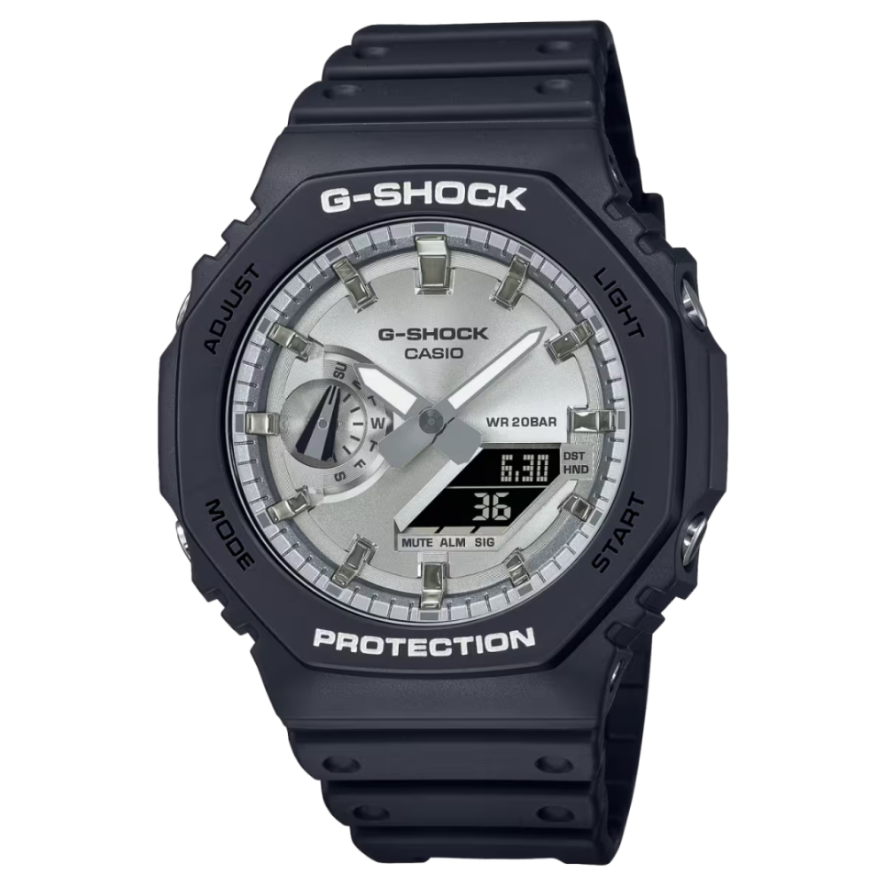 Photo montrant l'intégralité de la montre Montre Cxasio G-Shock GA-2100SB-1AER