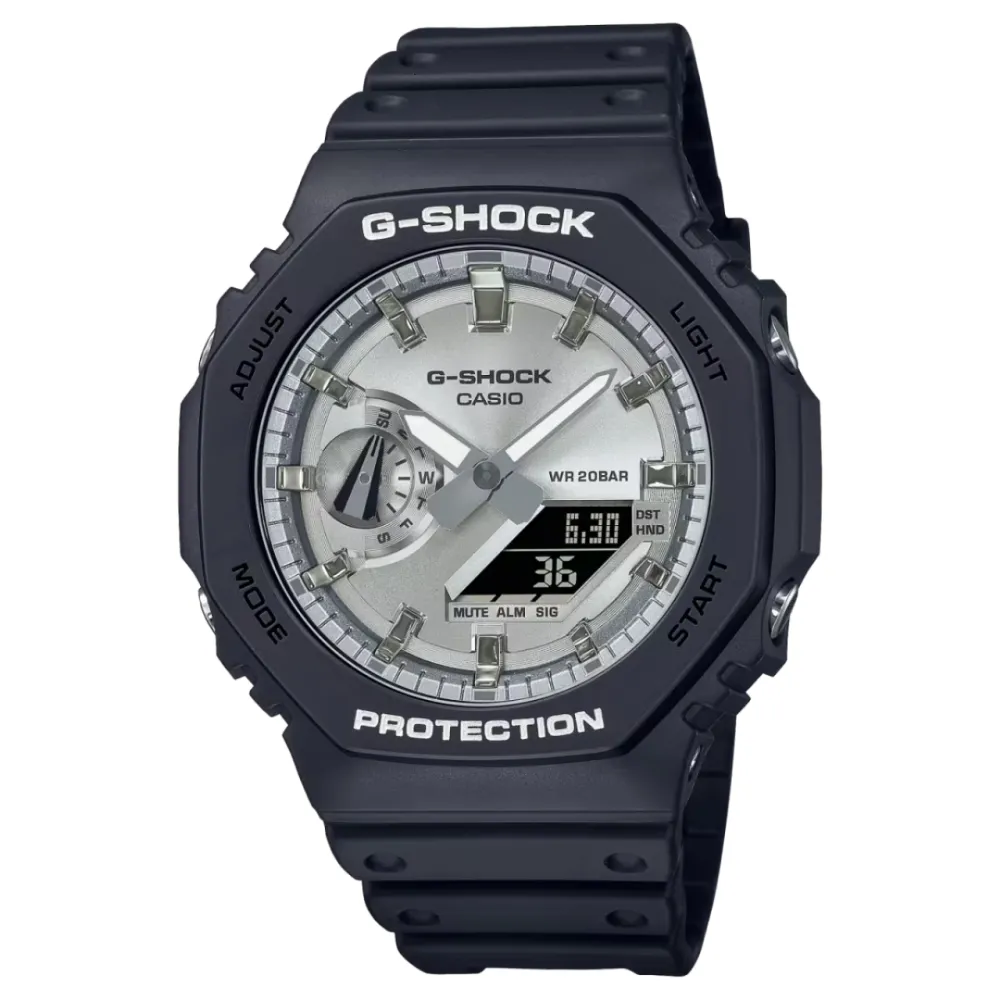 Photo montrant l'intégralité de la montre Montre Cxasio G-Shock GA-2100SB-1AER