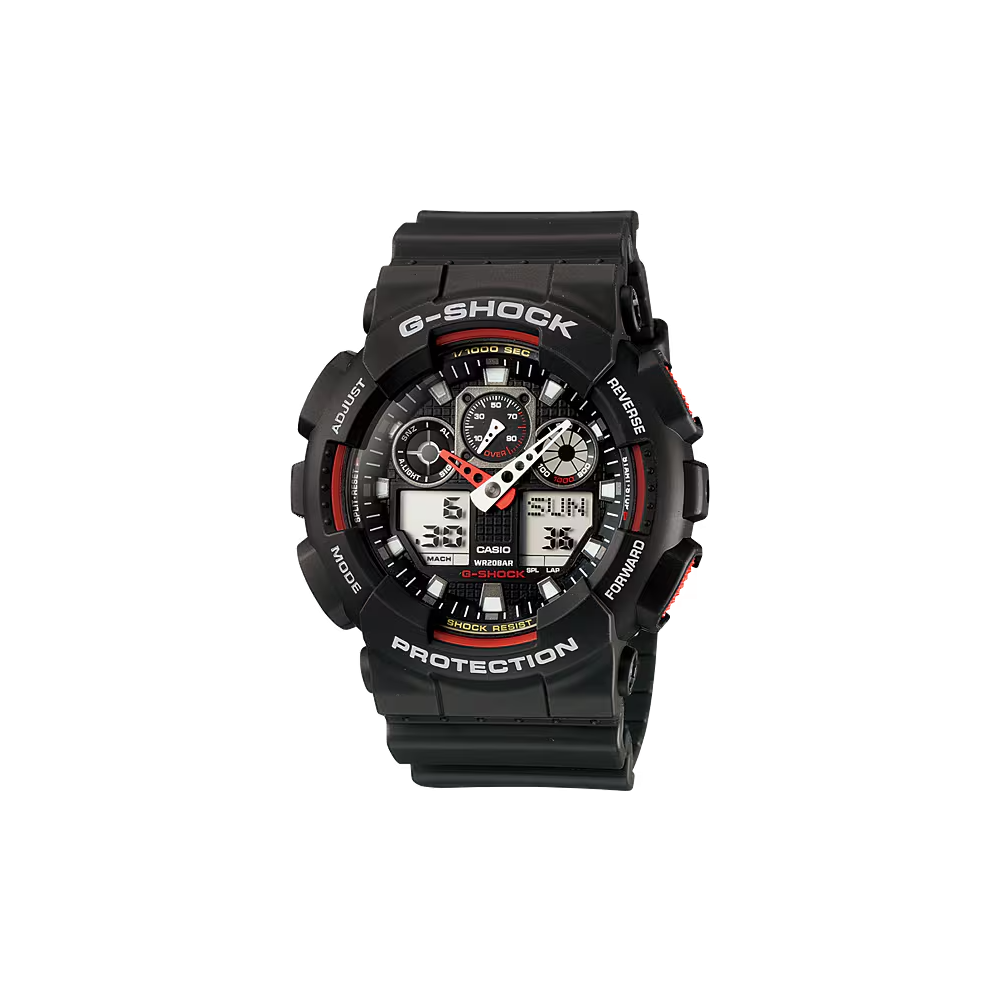 Photo montrant l'intégralité de la montre Montre Casio G-Shock GA-100-1A4ER