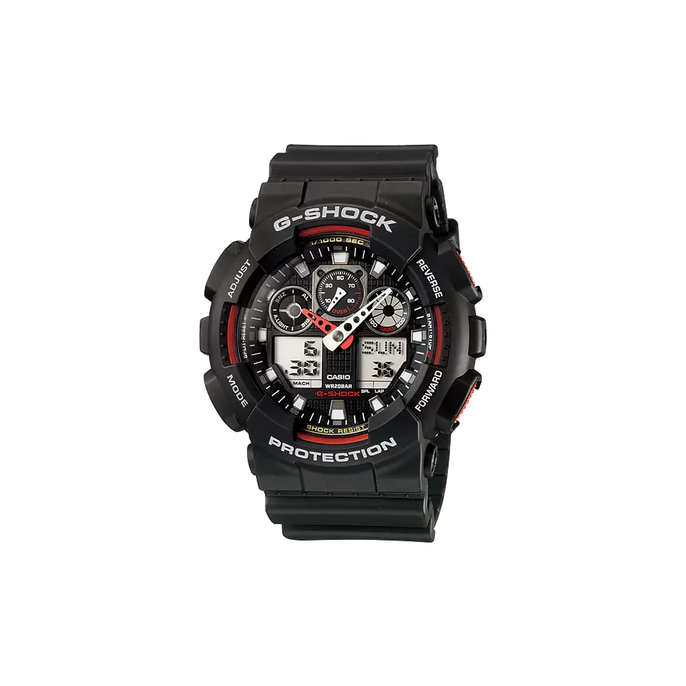 Photo montrant l'intégralité de la montre Montre Casio G-Shock GA-100-1A4ER