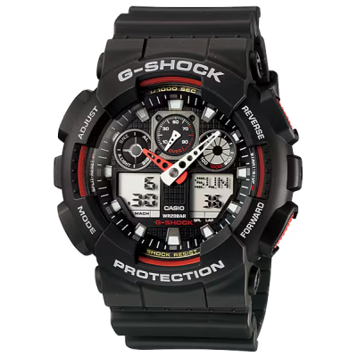 Photo montrant l'intégralité de la montre Montre Casio G-Shock GA-100-1A4ER