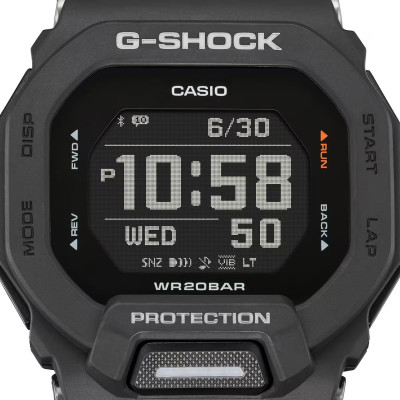 oom détaillé de la montre Casio G-Shock GBD-200-1ER
