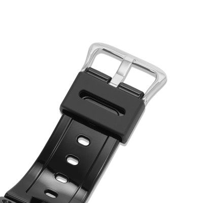 Vue boucle de la montre Casio G-Shock GA-2100GB-1AER sur sa boîte