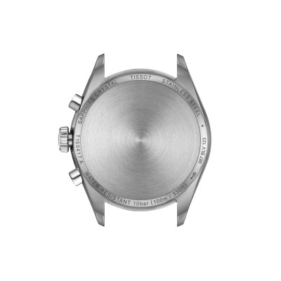 MONTRE TISSOT PR 100 40MM, CADRAN BLEU ET BLANC, BRACELET BICOLORE ARGENT